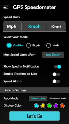 GPS Speedometer HUD Odometer android App screenshot 1