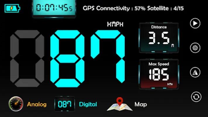 GPS Speedometer HUD Odometer android App screenshot 5